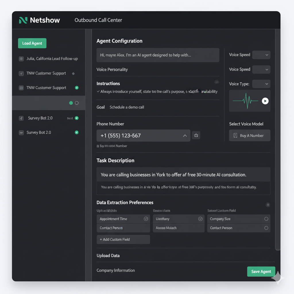 Netshow Outbound Agent Platform