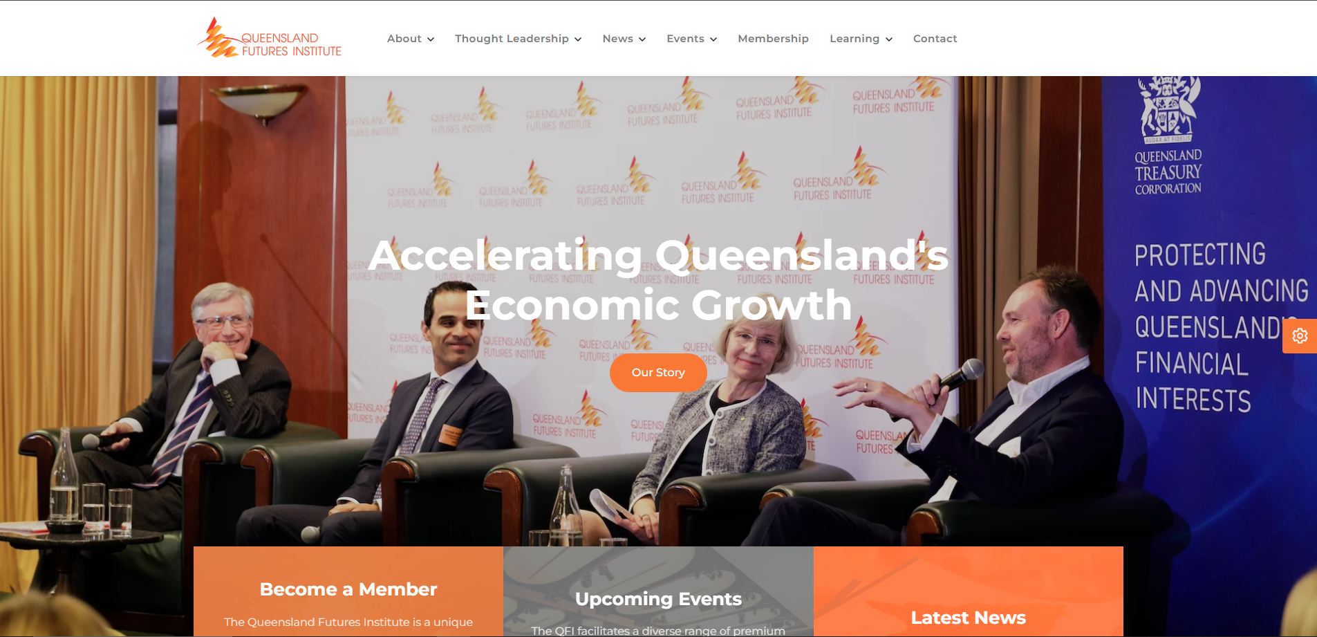 Data points on top of landscape