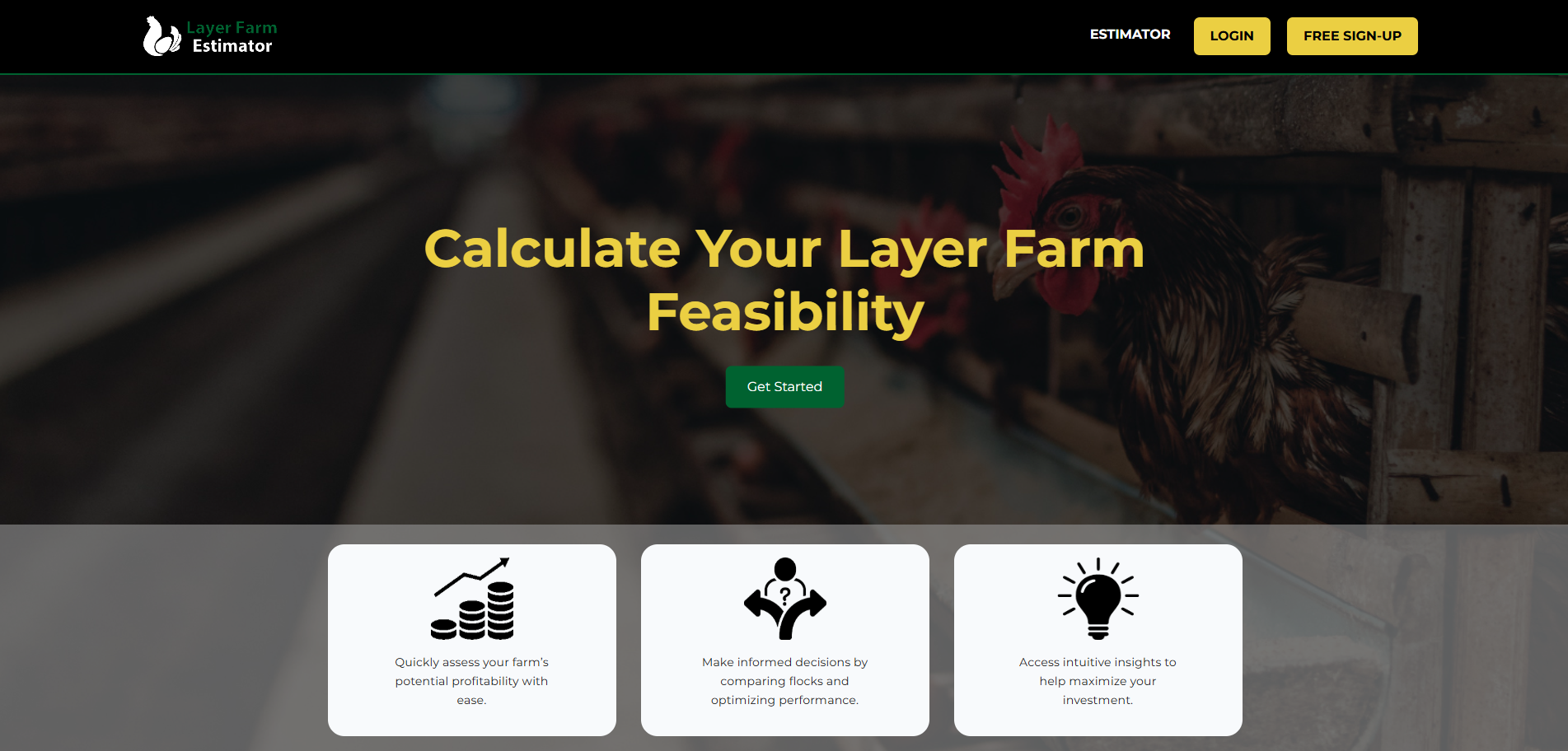 Data points on top of landscape
