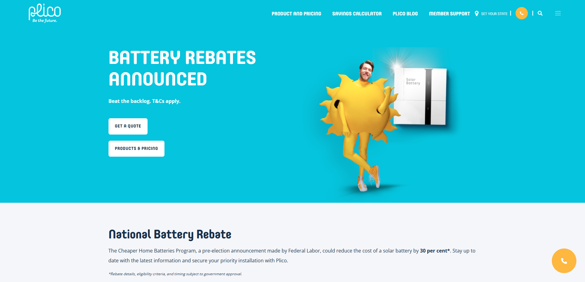 Data points on top of landscape